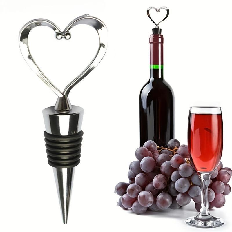 Heart-shaped bottle opener, suitable for preserving wine and sealing the bottle, a durable bottle opener белый