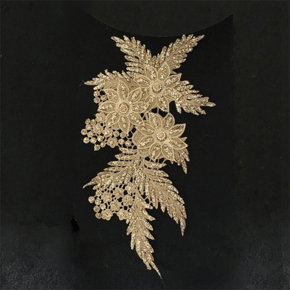 DIY Sew On Patches Embroidery Sewing Accessories New 3D Flower Applique Clothing Decoration 02