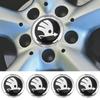 2025 Hot 1-5Sets Genuine Wheel Centre Cap Black 60MM Hub Cover for Skoda Octavia Fabia High Quality Durable Protection Easy Inst