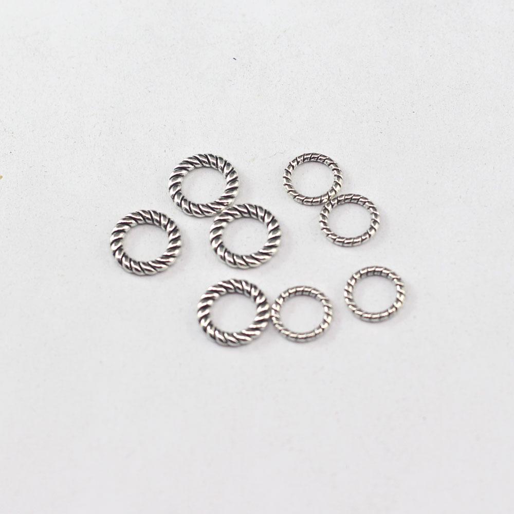European-American Geometric Embossed Circle Necklace DIY Accessory