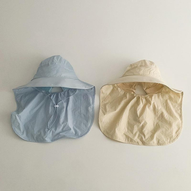 Baby Sun Hat Summer Toddler Sun Hat Breathable Baby Hat with Neck Flap Infant Baby Girl Boy Sun Hat Lightweight Swim Hat