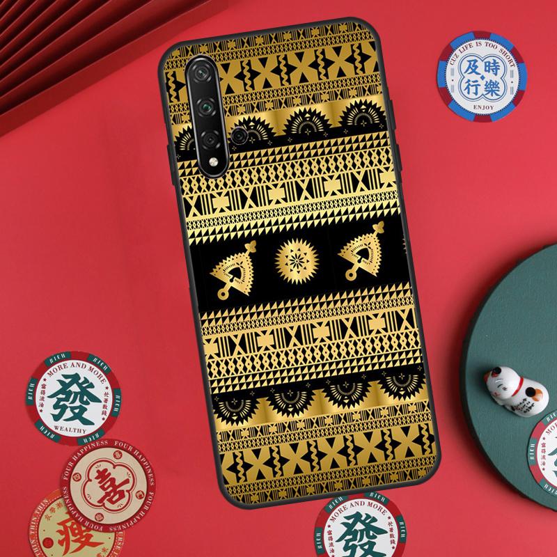 Fijian Masi Tapa For Huawei Nova 5T 9 10 SE 7i 8i 11i 12i Y73 Y72 Y61 Y91 Y60 Y70 Y90 P20 P30 P40 Lite Case