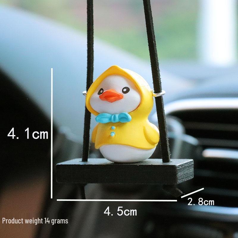 Little Yellow Duck Car Interior Ornament Pendant
