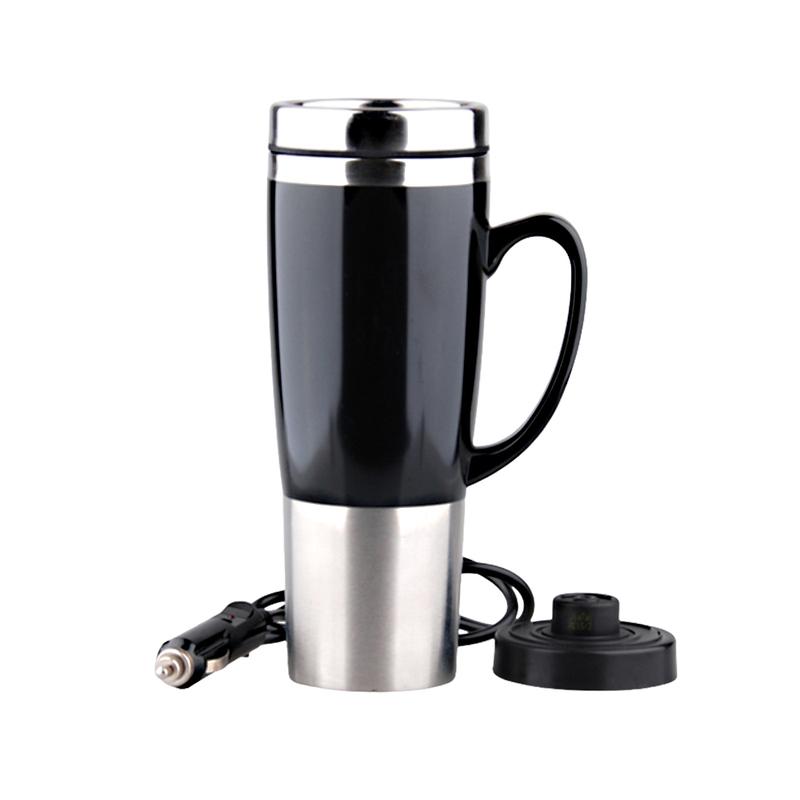 12V Car Electric Kettle Car Heating Cup Portable Stainless Steel Water Warmer Bottle Thermos cup Car Kettle