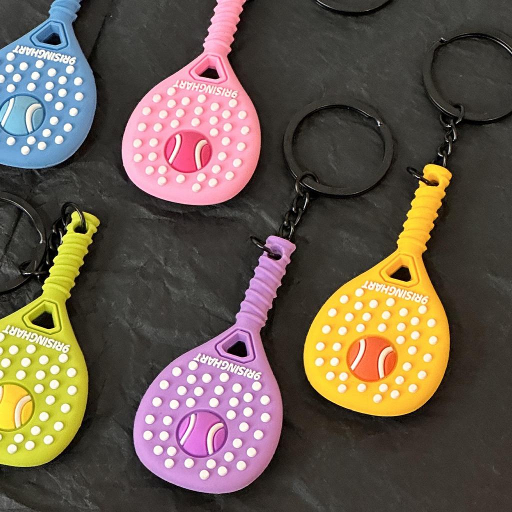 Mini Tennis Racket Keychain - Sports Accessories & Backpack Pendant Gift