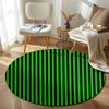 Retro Round Abstract Multicolor Carpet, Non-Slip Floor Mat for Kids Room
