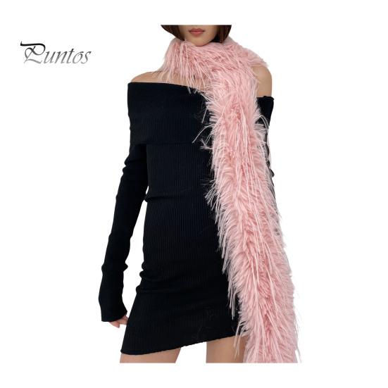 

Женский длинный шарф, однотонный, утолщенный, имитация меха норки, бархатный декоративный шарф, теплый, тонкий шарф, модный аксессуар розовый