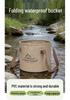 Portable Telescopic PVC Water Storage Bucket for Camping & Fishing