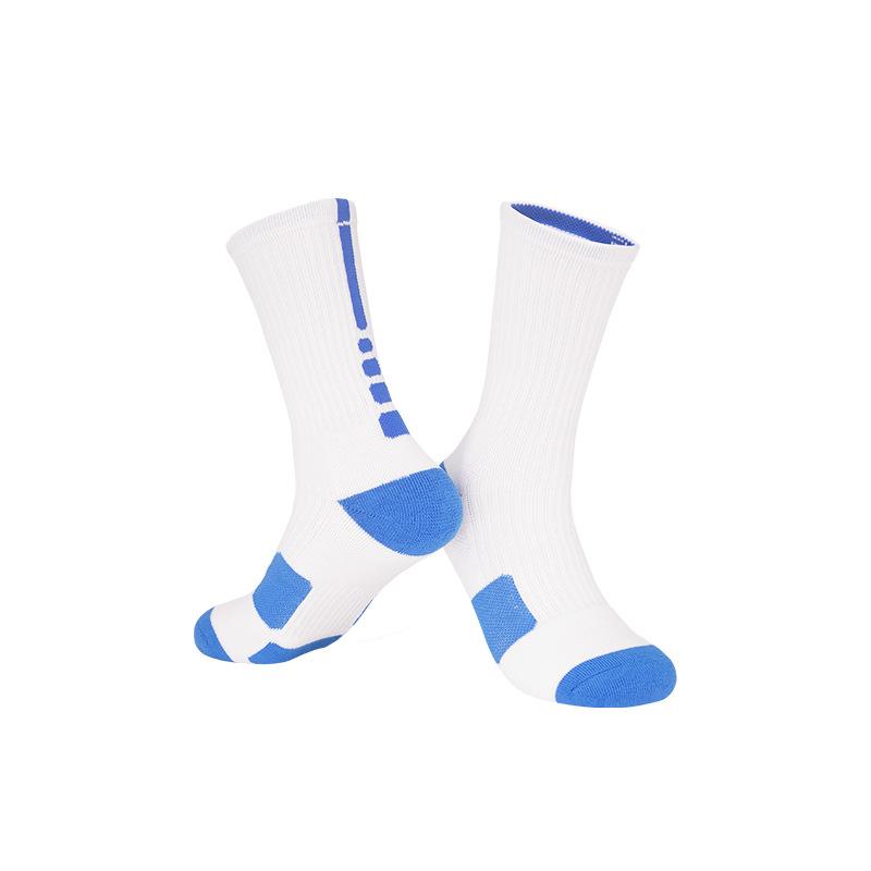 Professional Basketball Socks Non-Slip Elite High-Top Towel Bottom Actual Combat Sports Socks Breathable Medium Tube Training Socks
