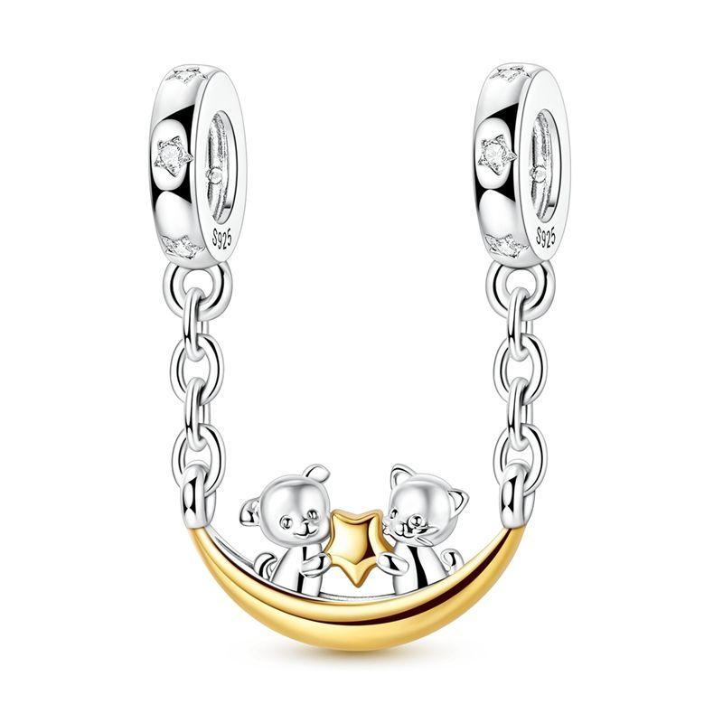 New Copper Charms Beads Pendant Cherry Lemon Heart Tower Charm For Original Bracelet Diy Woman Jewelry Accessories