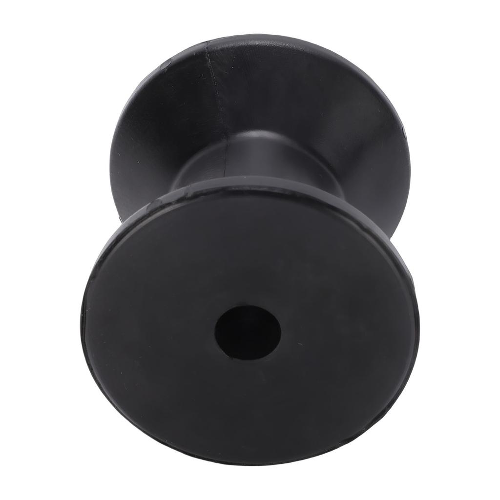 3 Zoll Bootsanhängerrolle Hohe Elastizität TPU 14mm Achse Schwarze Bugrolle Verschleißfest Stoßfest