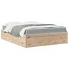 VidaXL Bed with Mattress 140x200 Cm Solid Pine Wood, Bedroom Furniture, Wooden Bed, Pallet Bed, Slatted Base, 3281934