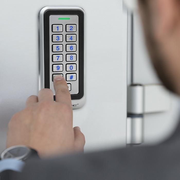 Qoltec Zamek szyfrowy TRITON  z czytnikiem RFID| kod | karta | brelok | IP68 | EM