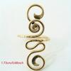 Hai Rao 2024 Minimalist Copper Adjustable Toe Ring - Eco-Friendly