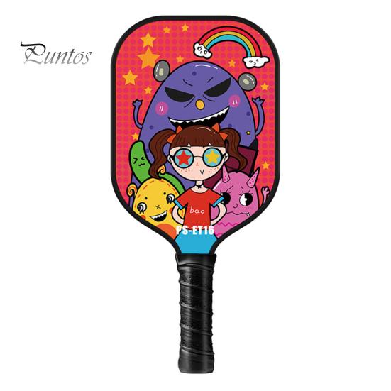 

Детское весло для пиклбола с мультяшным принтом, легкая стекловолоконная детская ракетка для пиклбола, аксессуары для пиклбола, подарок на день рождения 35cm