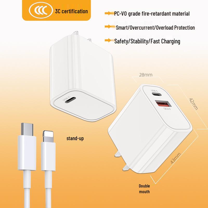 

Compatible with Apple 20W PD Charger Head, 3C Certified for iPhone 15 Fast Charging PD 20W Fast Charge [Single Port]