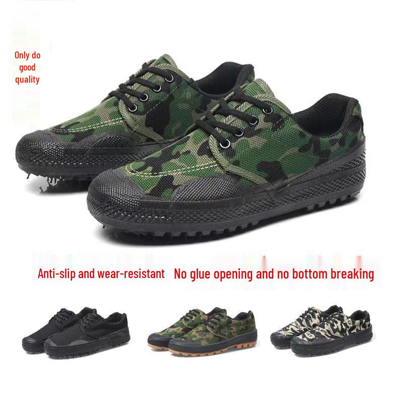 Camouflage Non-Slip Wear-Resistant Military Training Shoes for Men and Women