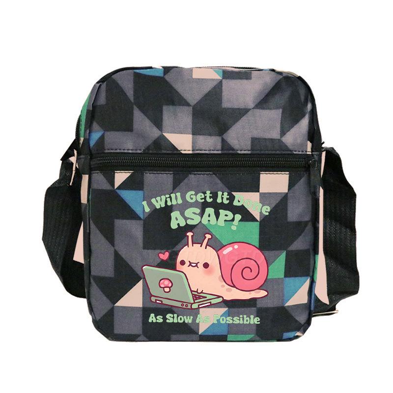 New student fashion shoulder bag personalized printing children's portable multifunctional messenger bag