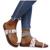 Women  Light Weight Comfy Snake Print Buckles Walking Sandals