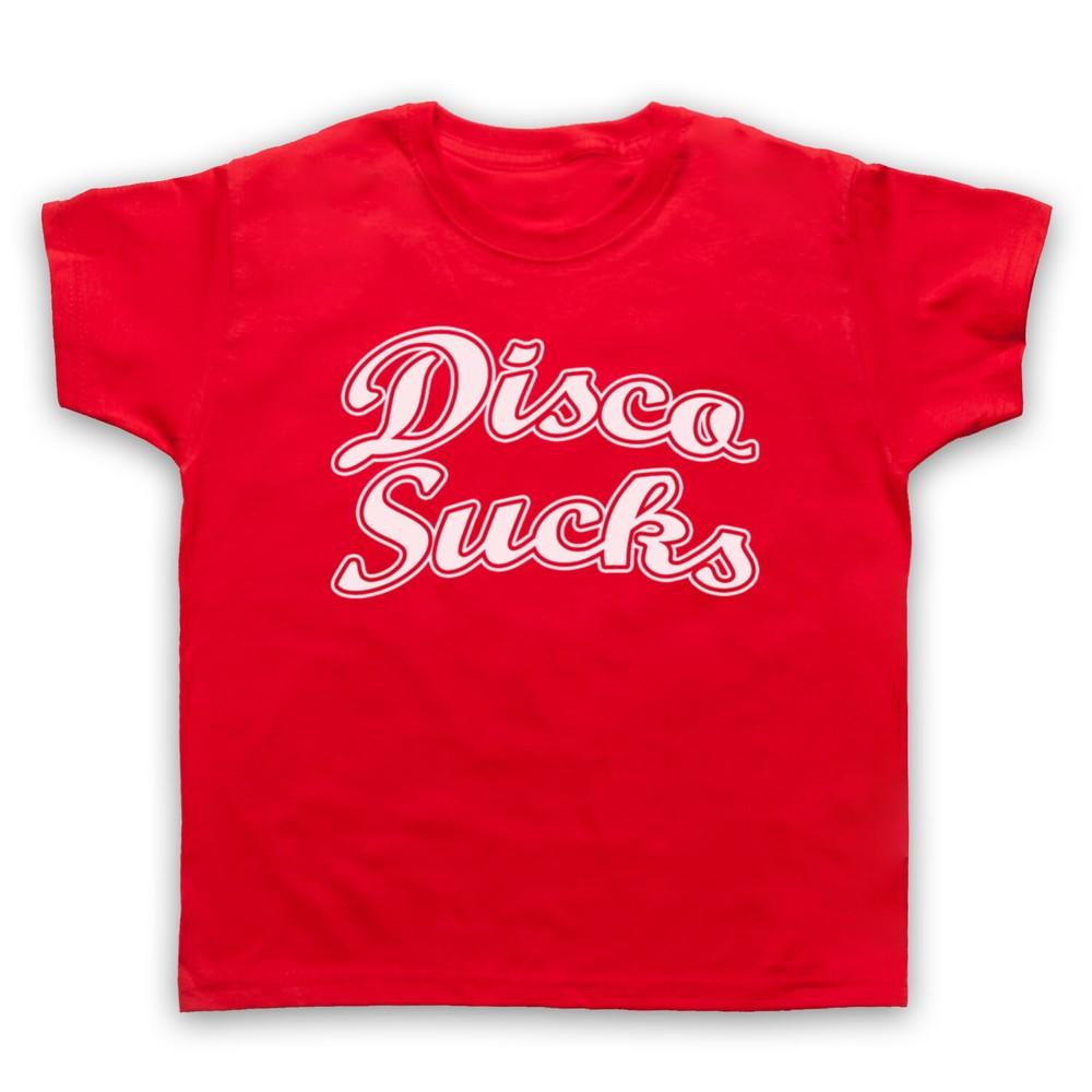 

Disco Sucks Retro Slogan Anti Music Cool Funny Kids Childs T-Shirt 2XL