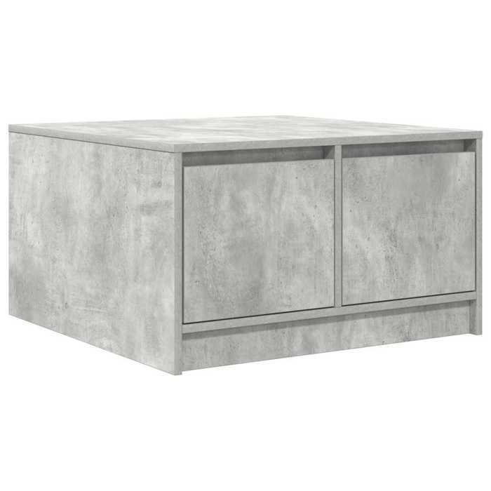 VidaXL Table basse avec tiroirs gris béton 70,5x70x40 cm, table centrale, table de canapé, table d'accent, table d'appoint, 3328411