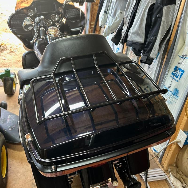 Compatible Rear Luggage Rack for Harley Street/Big/Road Glide Motorcycles
