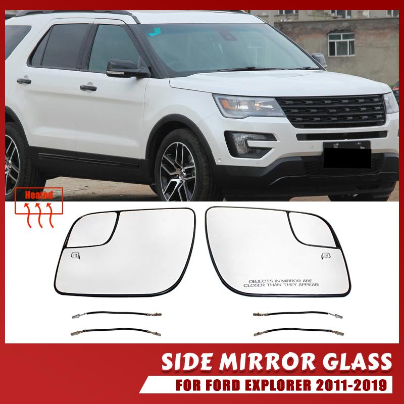 Mirror Heated Side Mirror Glass Rearview Mirror Lens for Ford Explorer 2011-2018 Accessories