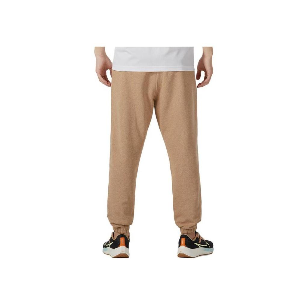 Jordan Geborduurd Logo Trekkoord Gebreide Joggingbroek met Fleece Voering Heren Broeken Khaki DQ7469-201
