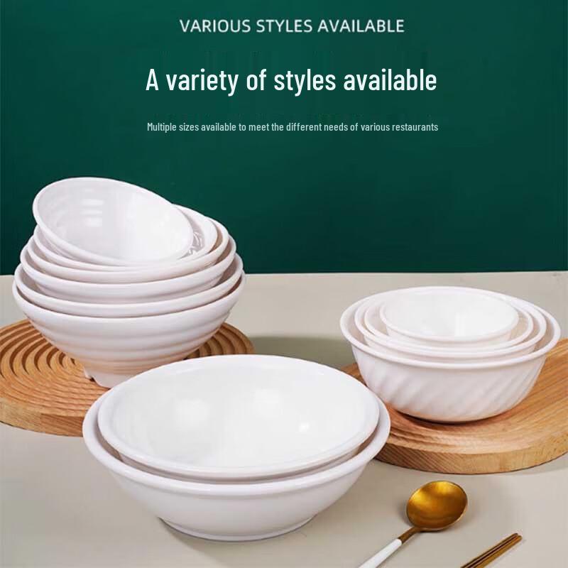 Melamine Threaded Dining Bowl