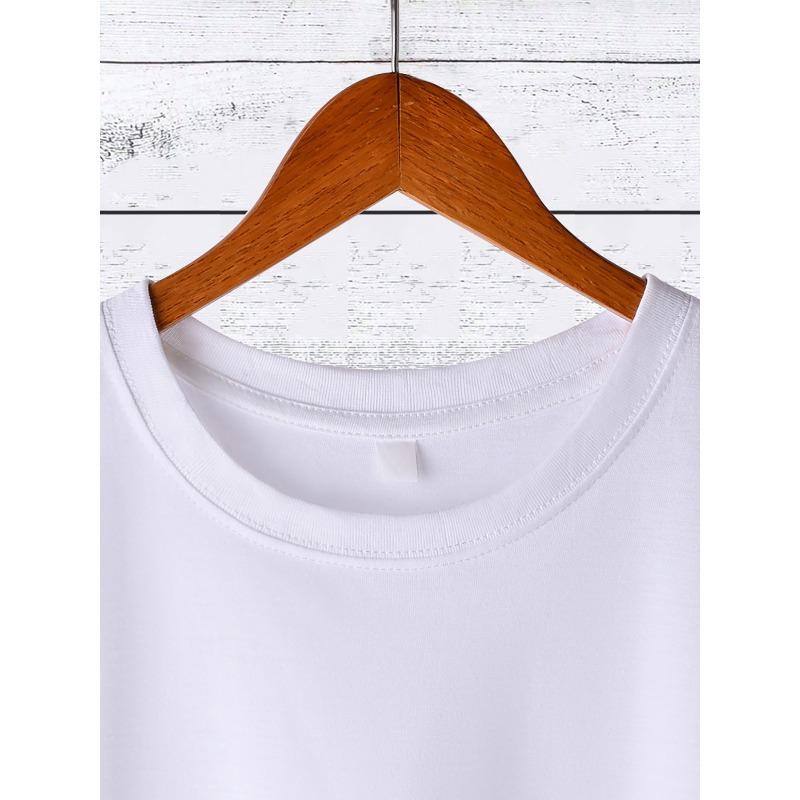 Taglie Europee T-Shirt da Donna con Stampa di Lettere Colorate, Manica Corta, Lunghezza Regolare, Tessuto Morbido, Comfort per Tutte le Stagioni, Magliette da Donna