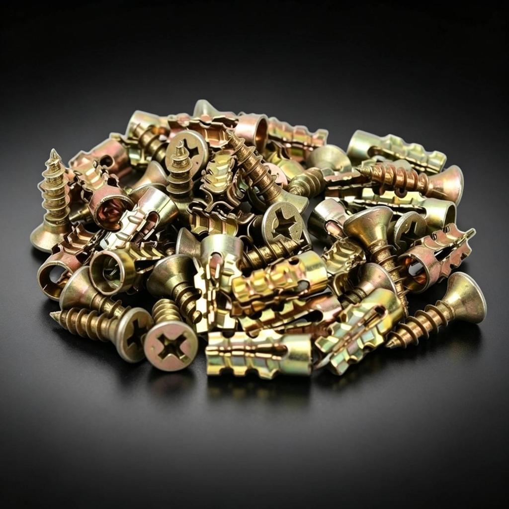 200 Pieces Metal Expansion Wall Anchors Expanding Hardware Fasteners