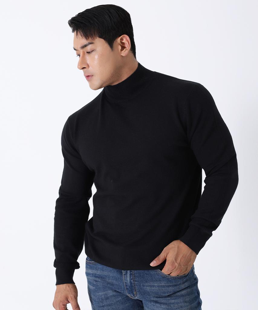 Bestfit 2-Pack Soft Muscle Fit Mock Neck Long Sleeve Knit