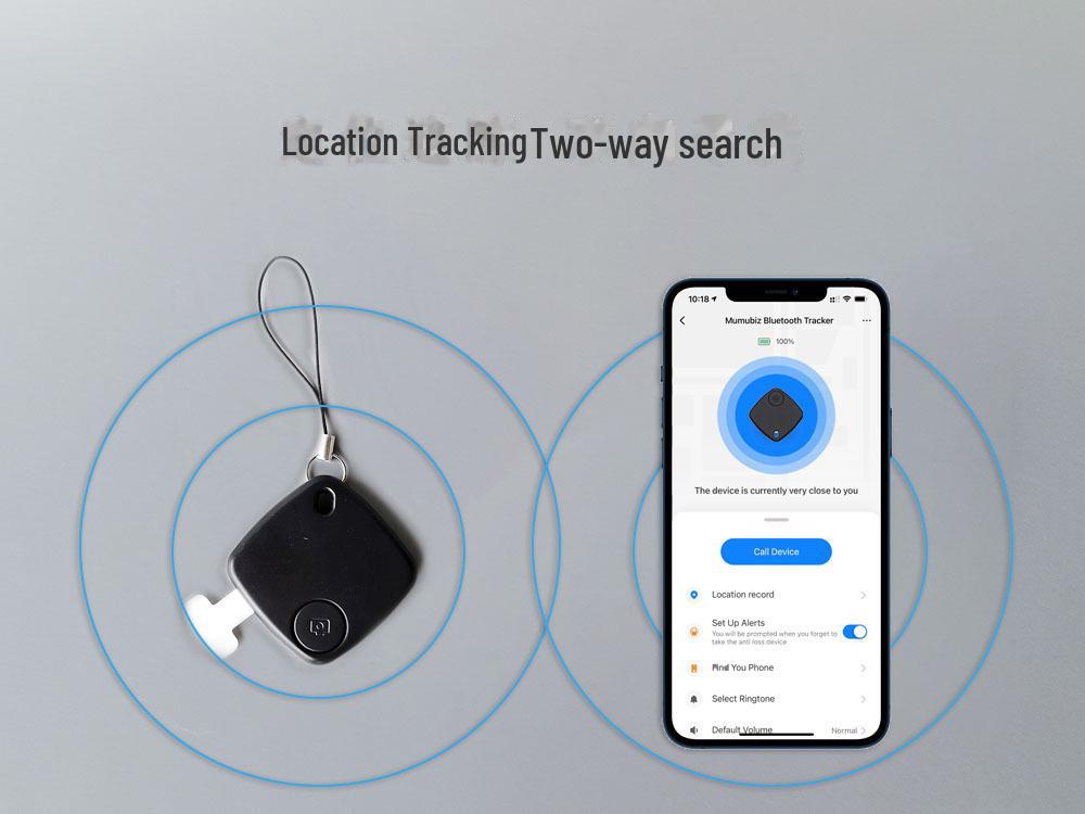 Tuya Smart: Apple & Android-compatible Bluetooth tracker for two-way search, anti-theft, and anti-loss.