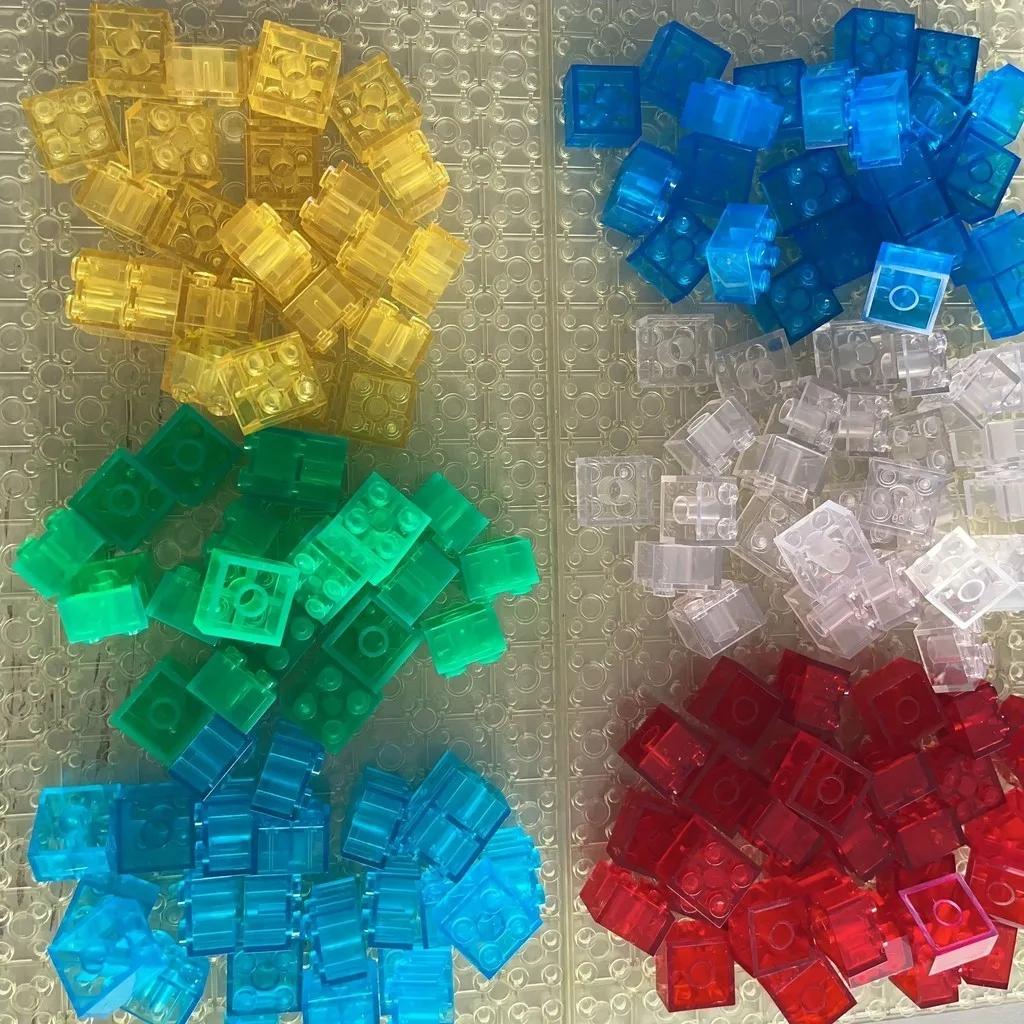 20 buc Cărămidă Transparentă Clară 2x2 Bloc de Construcție Piese MOC Jucării Pentru Copii Casă DIY Cascadă Compatibil 3001 3003