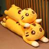 Lying Down Tiger Throw Pillow Cushion Plush Toy Soft Yellow Little Tiger Doll Children Baby Soothing Doll