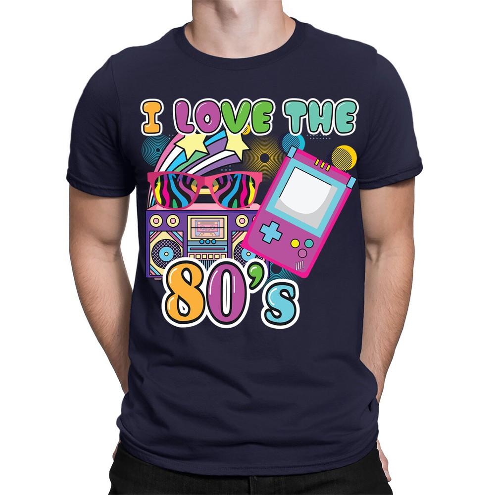Love 80s Vibe Fancy Dress Party Costume Retro Vintage Unisexs Tshirts Top Ta169