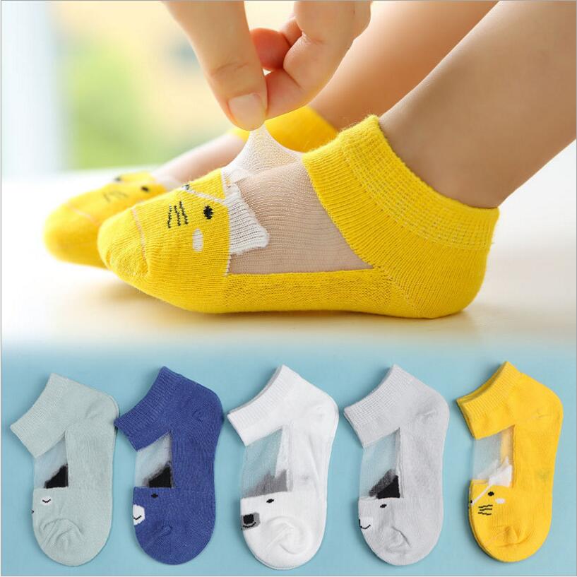 5 Pair=10PCS/lot Dot Kids Socks Summer Thin Comfortable Breathable Cotton Fashion Baby Socks Toddler Girls for 0~6 Year  New