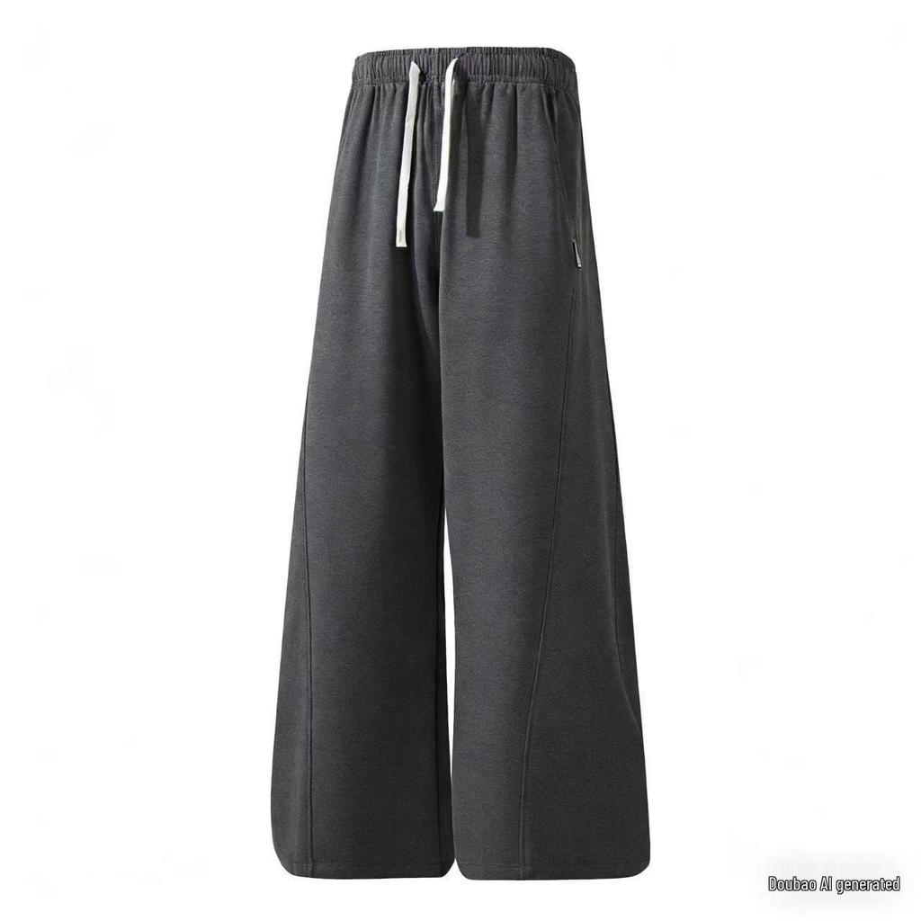 European Men's Wide-Leg Drape Casual Pants - New Loose Straight-Leg Sports Style