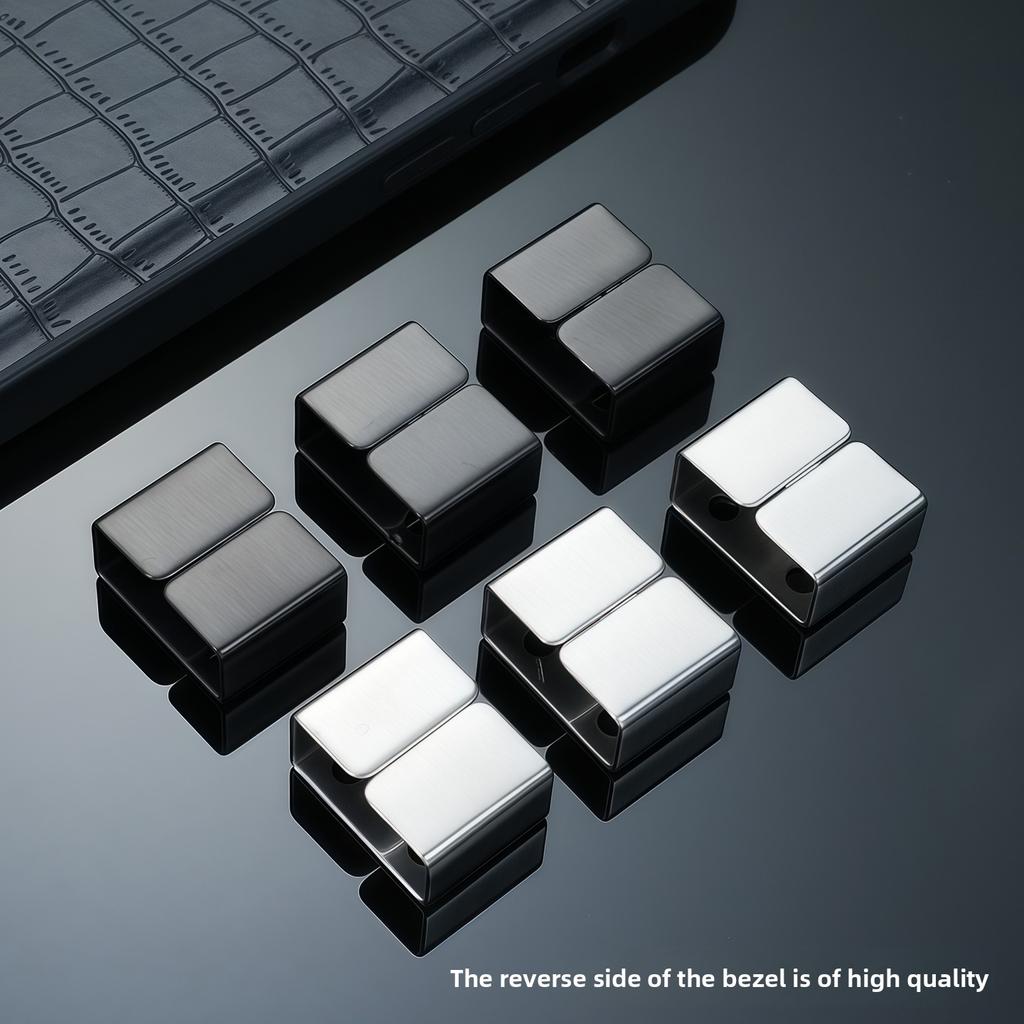 Silicone Strap Metal Ring For SEIKO No.5 Water Ghost Rubber Strap Metal Movable Holder Accessories Stainless Steel Ring 20mm