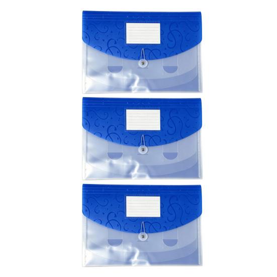 Expandable File Folder Document with Label Slot, Layered Design Waterproof PP Student Holder Envelope, Secure Rope Closure Organizer for Office