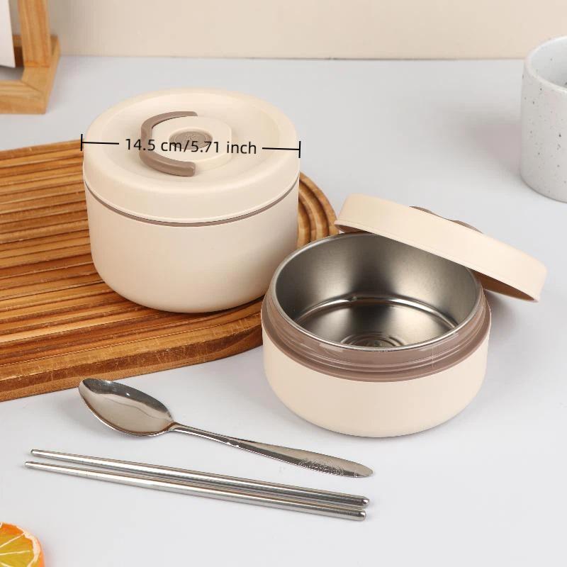 Portable Stainless Steel 304 Thermal Lunch Box With Bag Large Capacity Multi Layer Thermos Bento Box Bpa Free Food Container