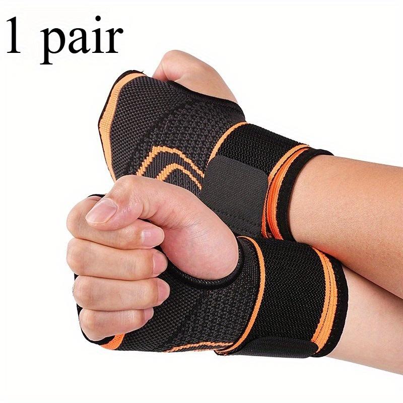 1PAIR Sports Strap Palm Guard Outdoor Sports Weightlifting Fitness Wrap Wrist Elastic Pressurized Strap Palm Guard