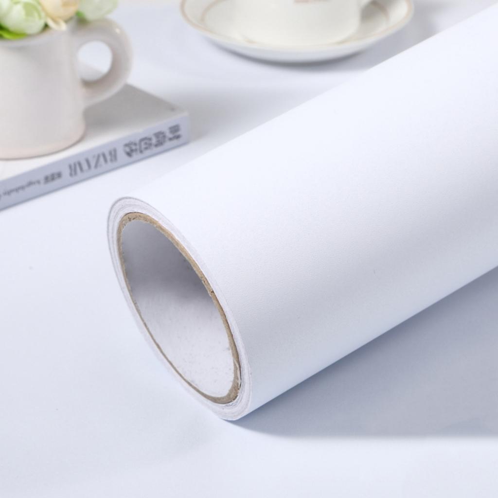 55cm Width Green Matt Self-Adhesive Film Sticker Thickened Furniture Kitchen Cupboards Tables Wall DIY Renovation Wallpaper