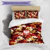 Set Biancheria da Letto Stampata Calcio Polonia 3 Pezzi Set Copriletto Traspirante Accogliente come Regalo per Inaugurazione Casa o Festa