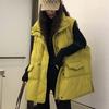 Dongdaemun Down Vest Women's 2025 Autumn and Winter Fashion Stand-up Collar Waist Large Version Vest Outer Wear Vest Jacket