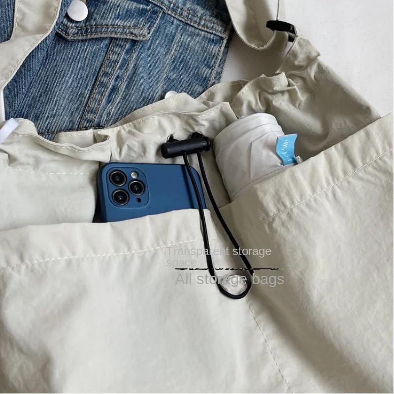 2024, geantă de umăr nouă, din nailon, la modă, la modă, geantă de tip crossbody antirid, ușoară, de mare capacitate, pentru femei.