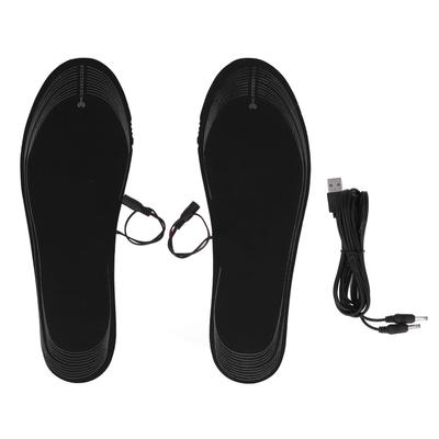 1 Pair Electric Heated Insole Warm Keeping Lightweight USB Charging No Smell EVA Electrical Heated