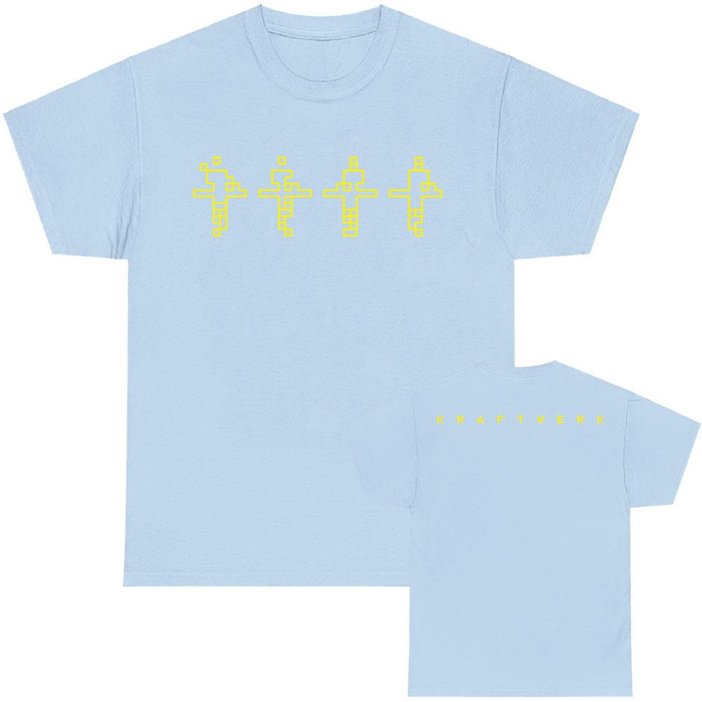 Kraftwerk Graphic Print T-shirt Short Sleeve Cotton Tshirts Unisex Streetwear Hip Hop Fashion Casual T Shirt Tees