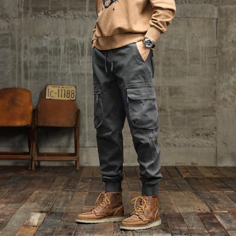 Vintage Overalls Loose Casual Pants Men's Outdoor Sports Trousers Trendy Pants Men's High-end Men's Pants