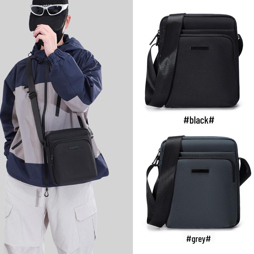 Japanese Style Men's Lightweight Minimalist Crossbody Bag - Trendy, Large Capacity Multi-compartment Niche Shoulder Bag